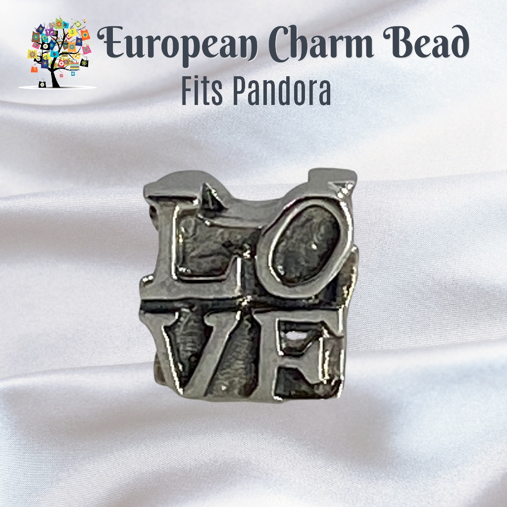 European Charm Bead Love 925s Fits Pandora 9$